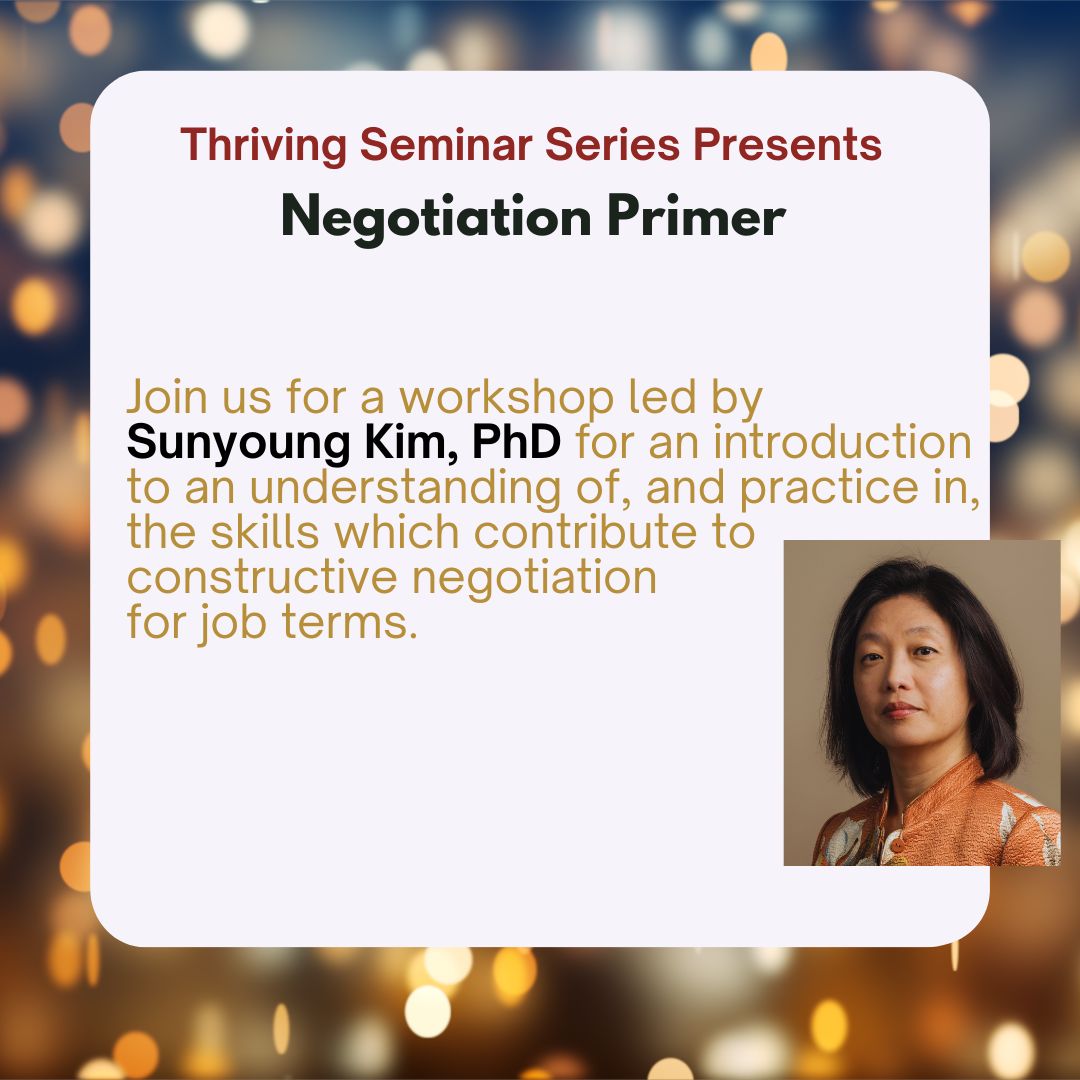 Flyer for Negotiation Primer Workshop