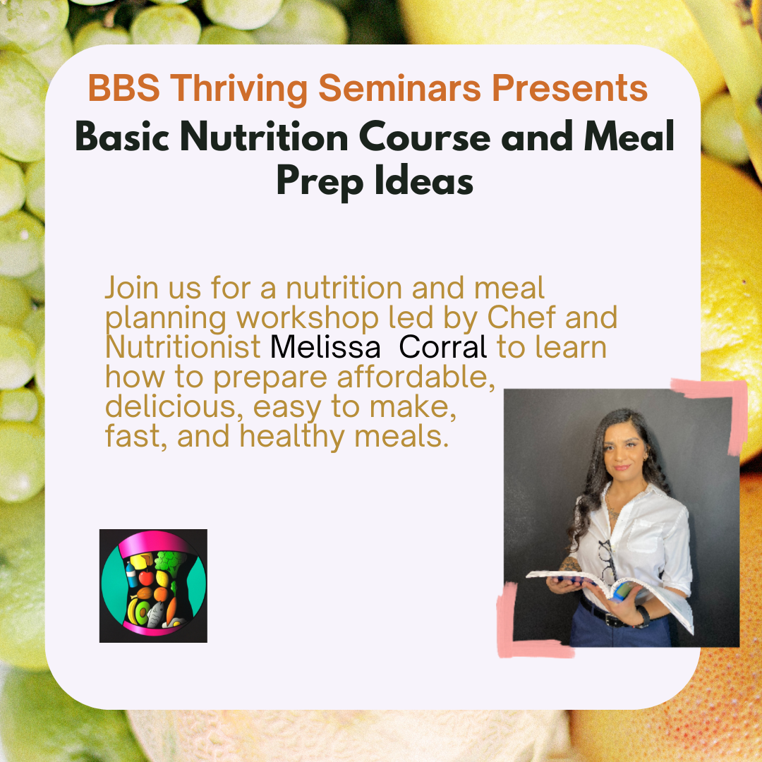 Flyer for Basic Nutrition Course workshop