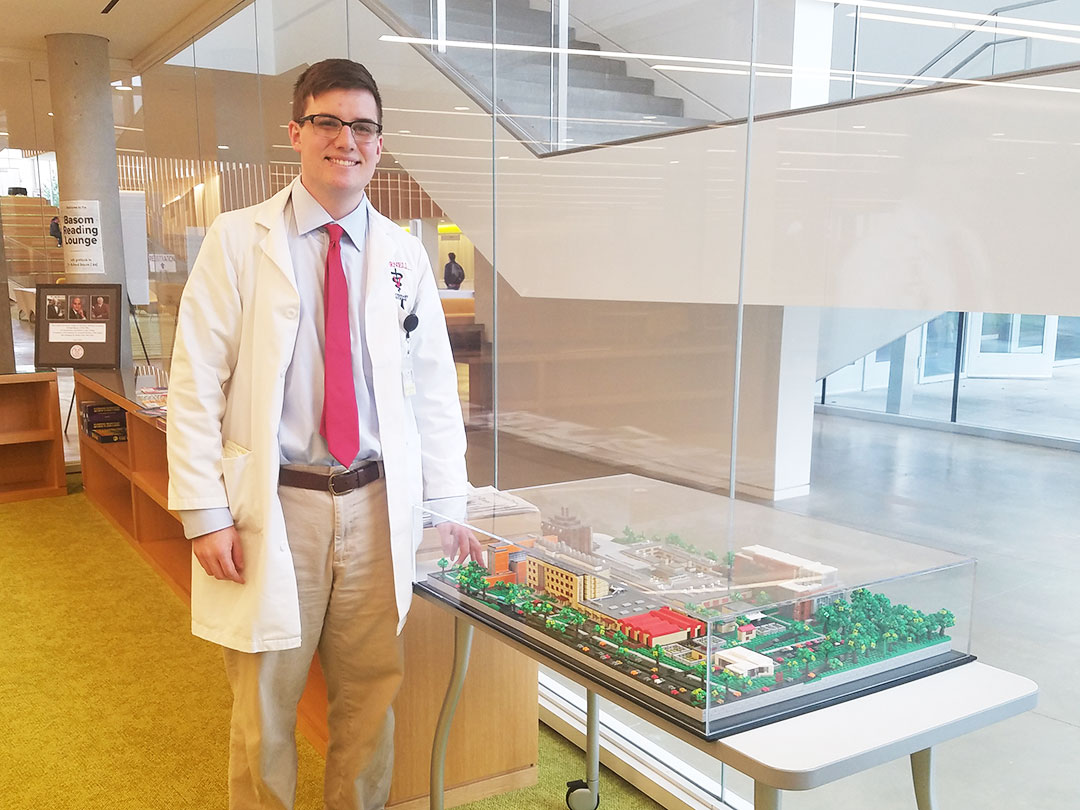 Student creates Lego replica of veterinary college