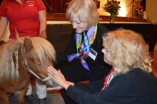 Karen Arrison with Minnie