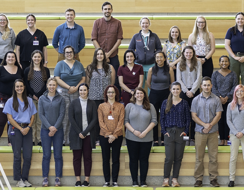 A group shot of the new house officers for 2024