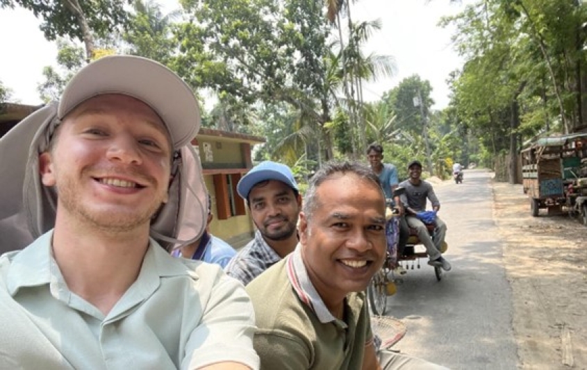 Jacob Gaydos and Bangladeshi colleagues