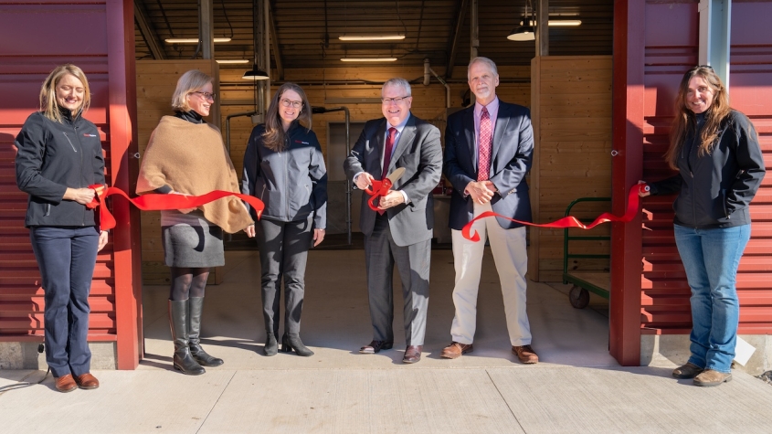 Ribbon-cutting at the equine park