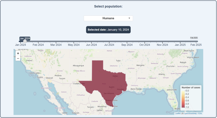 a map of the US with state boundaries