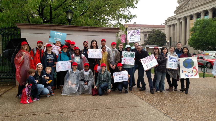 CVM students, trainees and scientists attend the March for Science