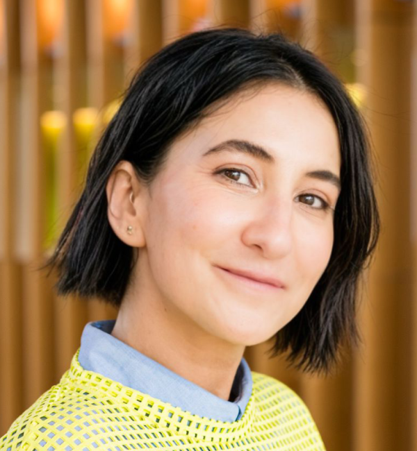 Ana Bento in the CVM Atrium second floor balcony.