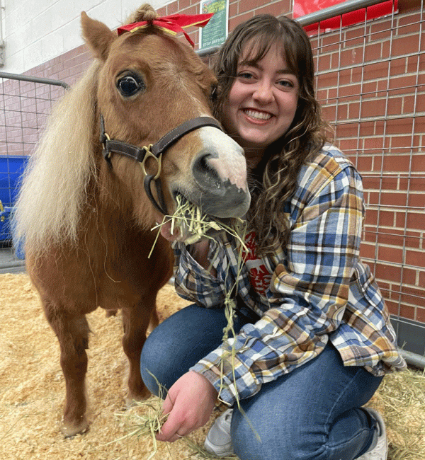 Anna Schultz and Minnie the horse